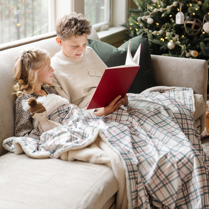 HOLIDAY MINKY/FAUX FUR XL BLANKETS