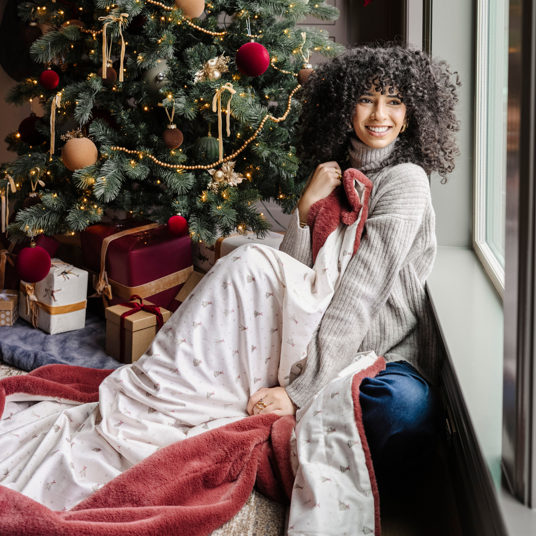 HOLIDAY MINKY/FAUX FUR XL BLANKETS