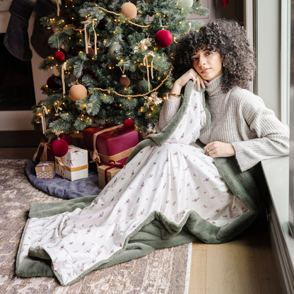HOLIDAY MINKY/FAUX FUR XL BLANKETS