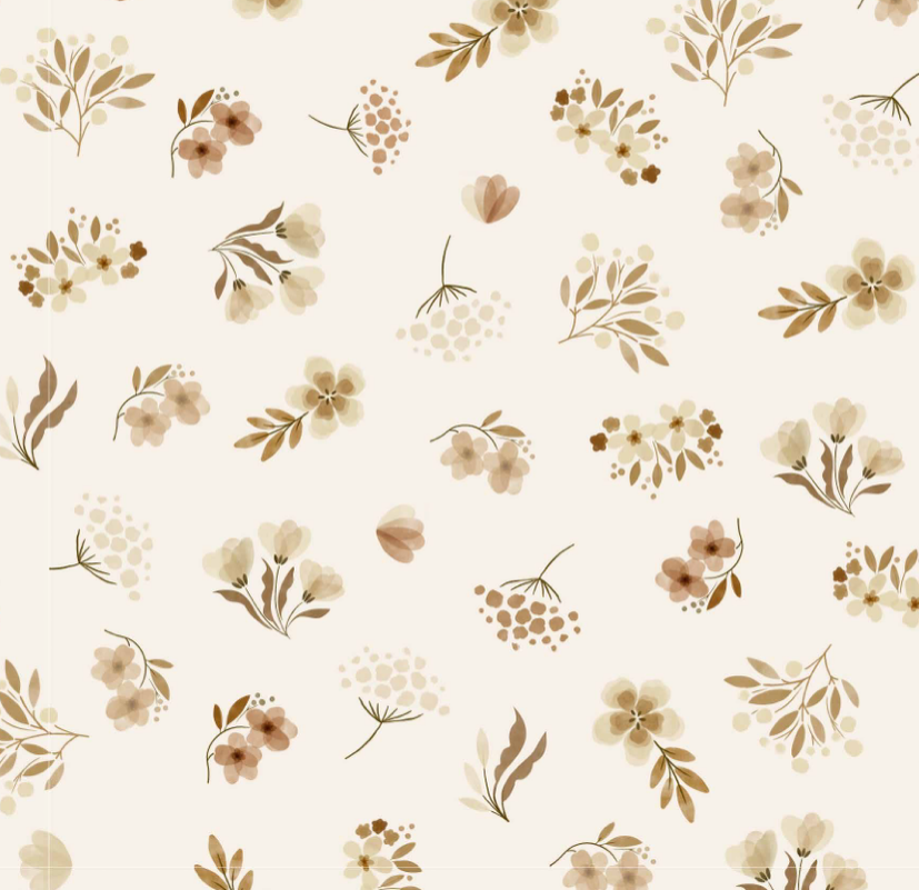 florals minky stretch print