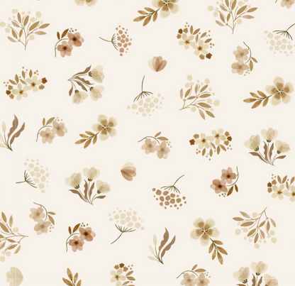 florals minky stretch print