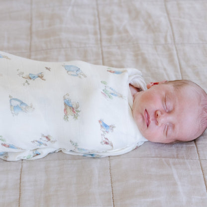 PETER RABBIT™ BAMBOO RAYON MUSLIN 2-PACK SWADDLES - Saranoni